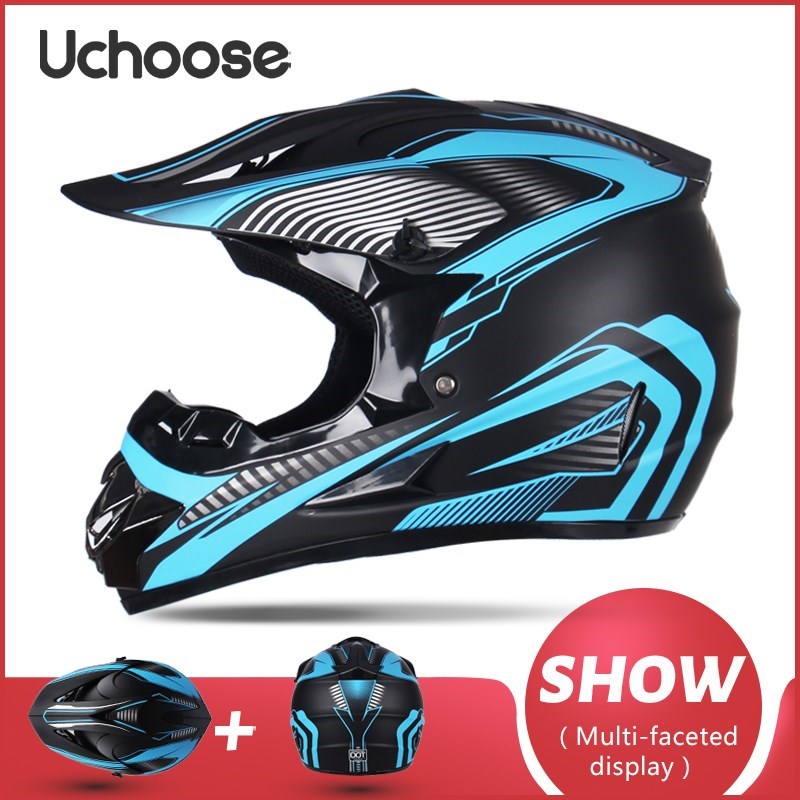 UCHOOSE Capacete De Moto Professional Motorcycle Helmet Motocross Off-Road Helm Children Moto Bike Accessories ATV Ike Downhill