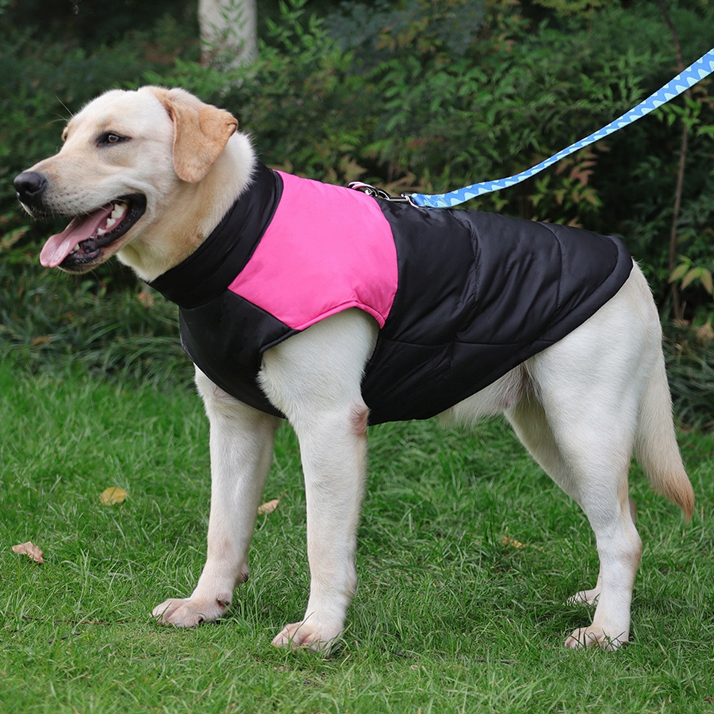 Winter Pet Dog Clothing Warm Big Dog Coat Dog Clothing Waterproof Pet Vest Golden Retriever Coat