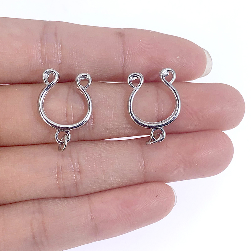 10Pcs Wholesales U Shape Fake DIY Nipple Shield Piercing No Piercing Fake Nipple Rings Sexy Women Body Jewelry Poercing