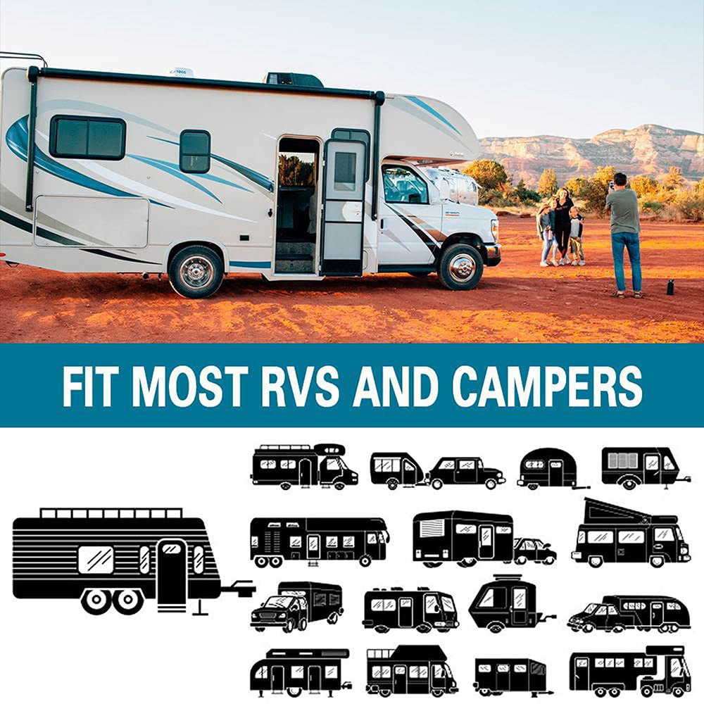 RV Sunshade Covers Door Window Sun Shield Cover for Motorhome Camper Caravan Windshield Reflective Protect Shade