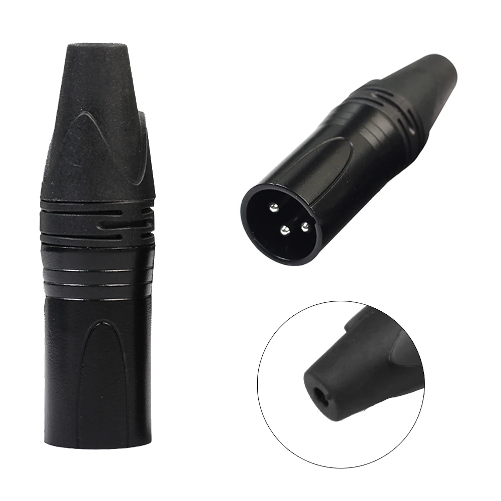 10-40pcs XLR 3 Pin Microphone Audio Cables Plug Connectors Male Head MIC Plug Cable Connectors XLR Audio Wire Connector