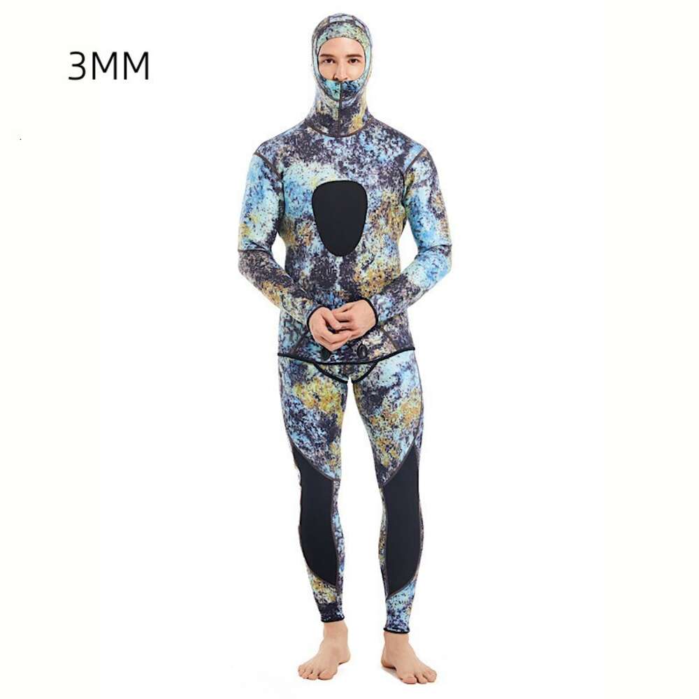 Ddmytiger New MM Fish Hunting Camouflage Chloroprene Rubber Split Diving For Men S Cold And Warm Free Surfing Suit H