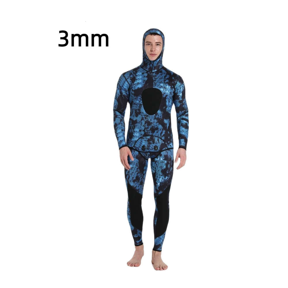 Ddmytiger New MM Fish Hunting Camouflage Chloroprene Rubber Split Diving For Men S Cold And Warm Free Surfing Suit H