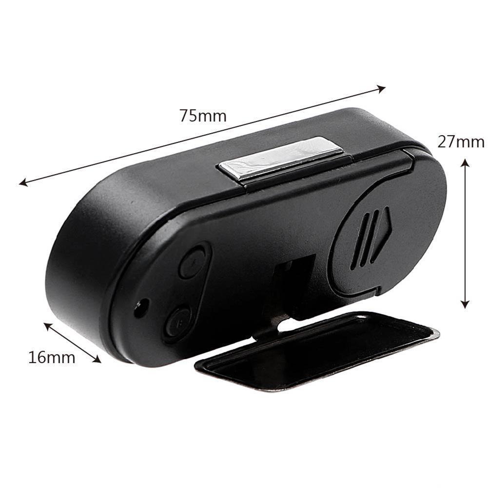 Car Mini Electronic Clock Time Watch Auto Dashboard Clocks Luminous Thermometer Black Digital Display Auto Ornament