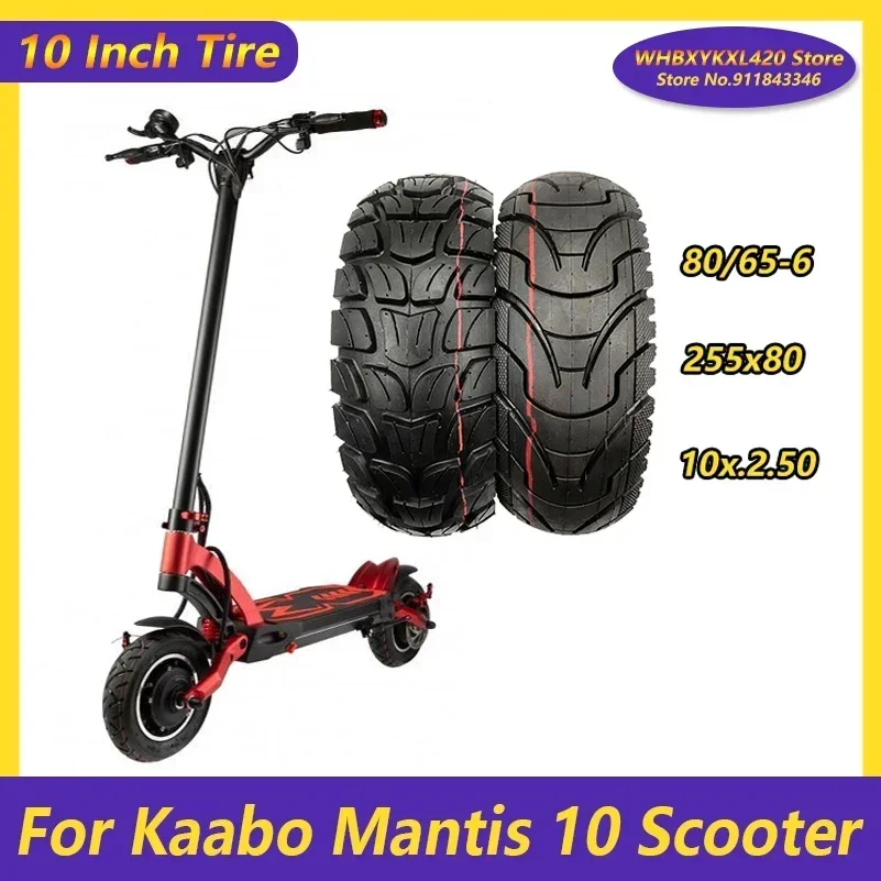 Inch Tire 10X3.0 80/65-6 255X80 for Kaabo Mantis 10 Zero KUGOO Electric Scooter Front or Rear Wheel Tyre Accessories Parts