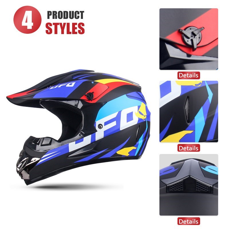 UCHOOSE Capacete De Moto Professional Motorcycle Helmet Motocross Off-Road Helm Children Moto Bike Accessories ATV Ike Downhill