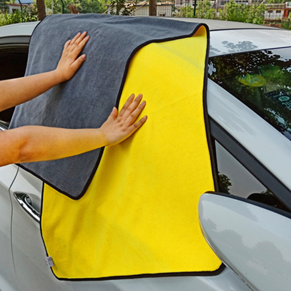Car 2025 Microfiber Cleaning new Towels Thicken Double Layer Soft Drying Cloth Towel Car Care Detailing Towel Wash Rags 60X160CM