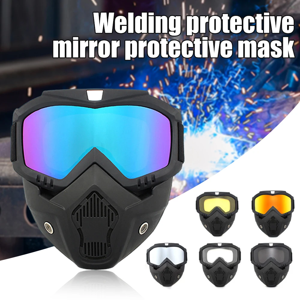 Welding Mask Welding Helmet Auto Darkening Welding Protective Eyewear Goggles with Breathing Filter Valve Welding Screens
