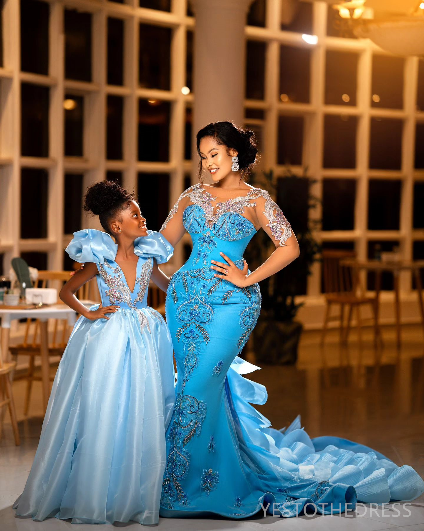 R&W 2024 Plus Size Aso Ebi Prom Dresses for Special Ocns With Detachable Train Illusion Long Sleeves Rhies Beaded Lace Birthday Dress Reception Gowns 
