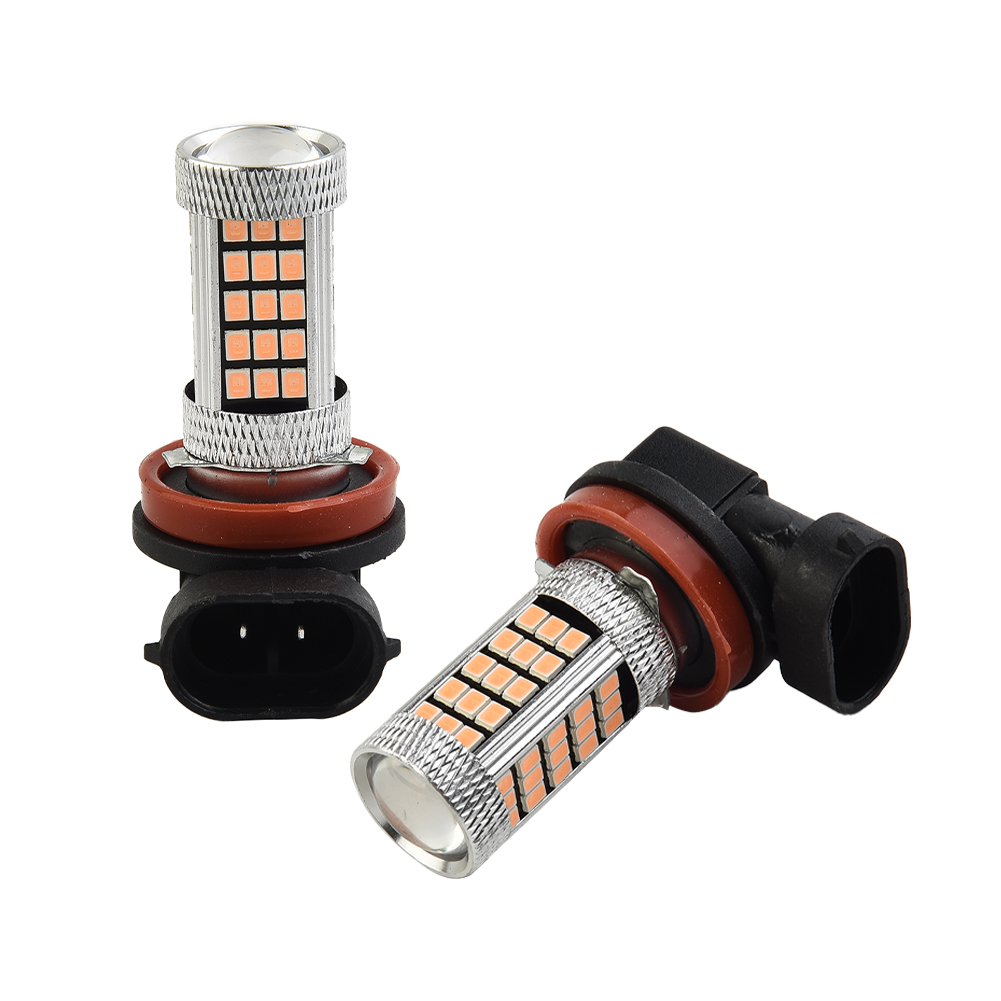 Universal Pink Purple H11/H8 LED Fog Driving Lights DRL Bulbs Car Accessories Automobiles Signal Lights