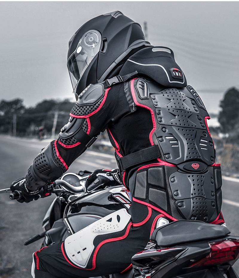 Newest Adults Motorcycle Full Body Armor Breathable Mesh Clothes Jacket Motocross Skating Snowboarding Sport Protector Clothing