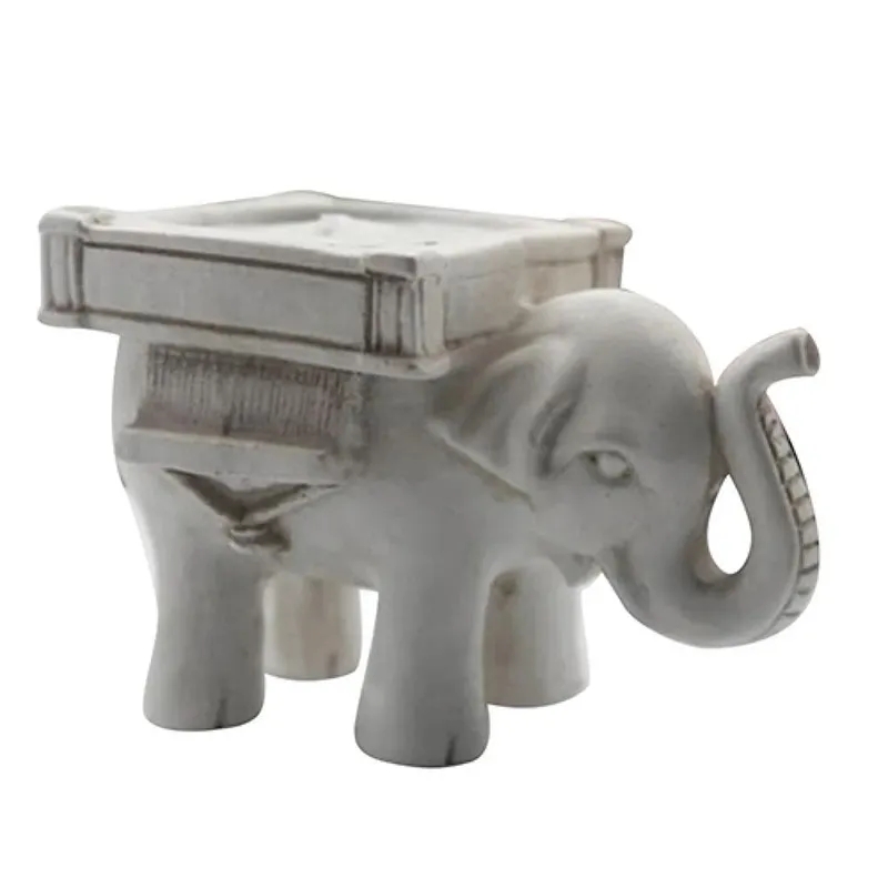 Lucky Elephant Candle Holders Resin Retro Creative Small Candlestick Birthday Wedding Party Gift Home Decoration Craft Gifts Ornaments H260310