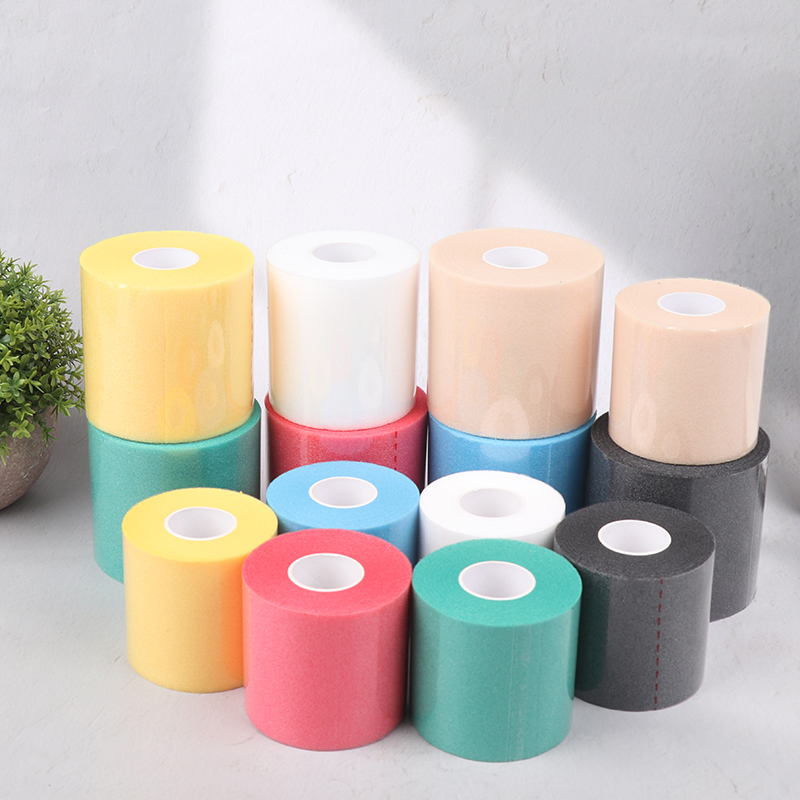 Elbow Knee Foam Bandage Pads Film Foam Underwrap Sports Pre-Wrap For Athletic Tape Sponge Skin Film Self-Adhesive Elastic smile
