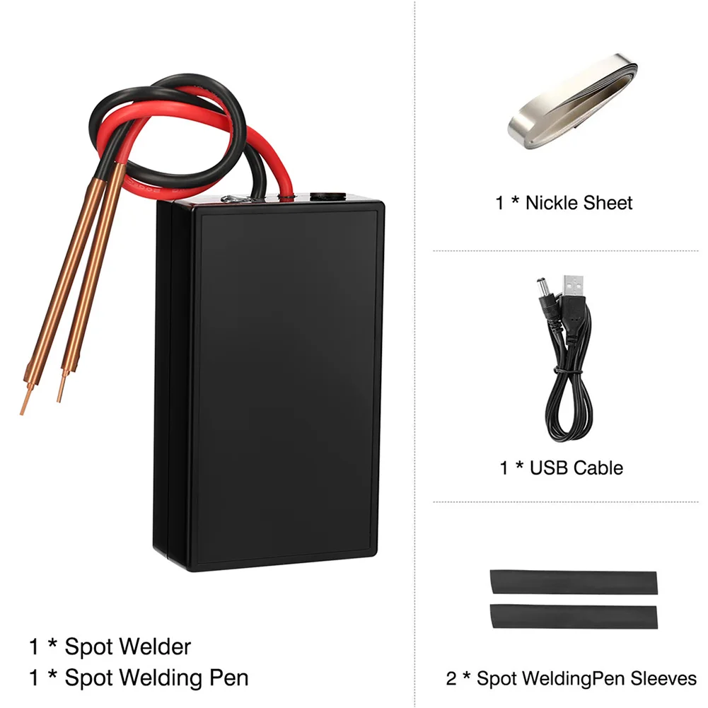 Portable Mini Spot Welding Machine 6 Gears Adjustable Spot Welder 0.15mm with Nickel Sheet For 18650 Battery Spot Machine Tool