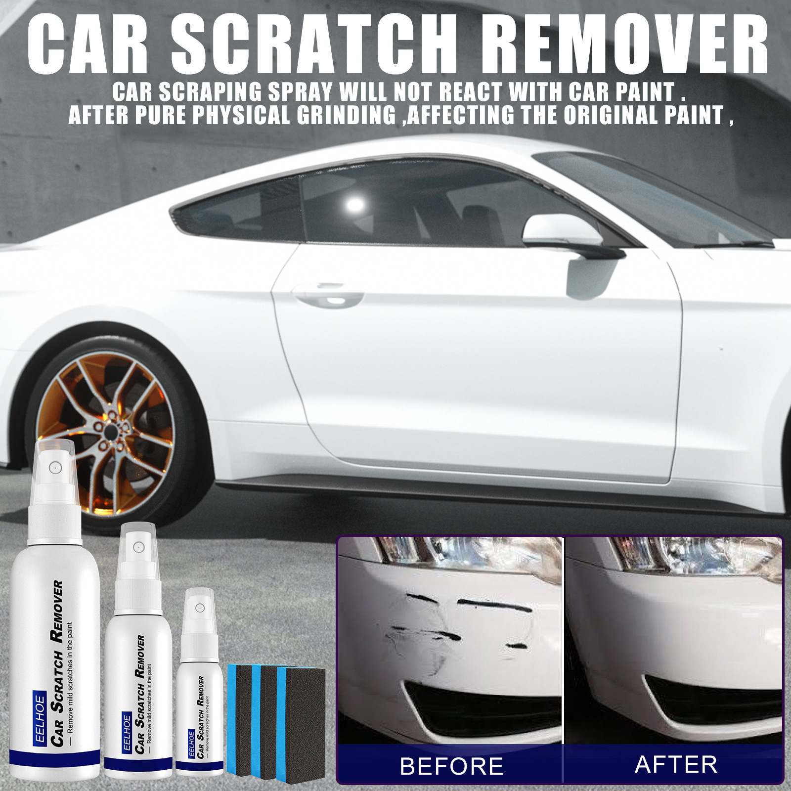 Car Scratch Repair Care Product Portable Car Scratch Remover Polish Spray Agent Paint Scratch Repair Spray