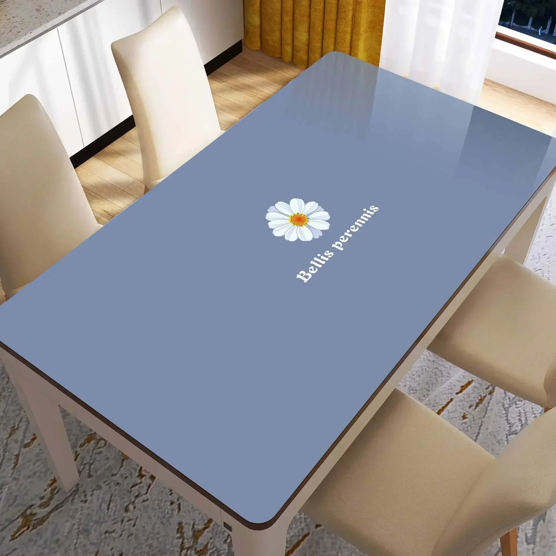 Table Protector Cover Transparent Mantel Antimanchas Impermeable Tela Decoration Mariage Maison TPWB01