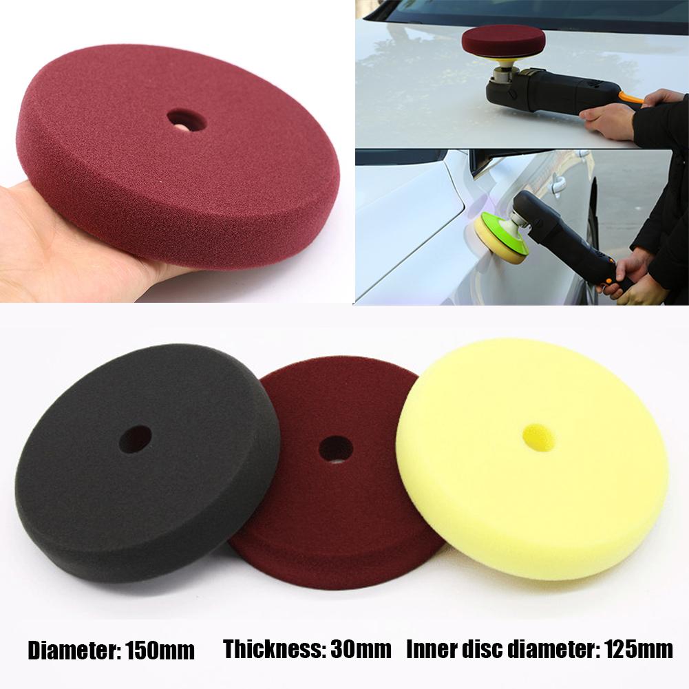 6inch Imported Sponge Polishing Pad Car Waxing Buffing Polisher Pad Sponge Flat Sanding Pad Car Maintenance Accessories