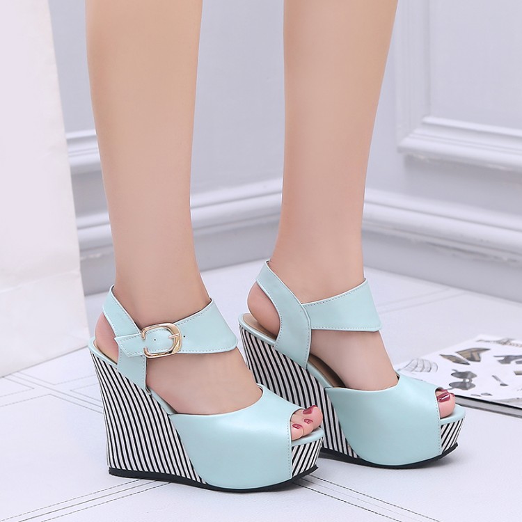 Big Size 11 12 13 14 wedges shoes for women sandals women shoes woman ladies summer Fish mouth slope heel sandals