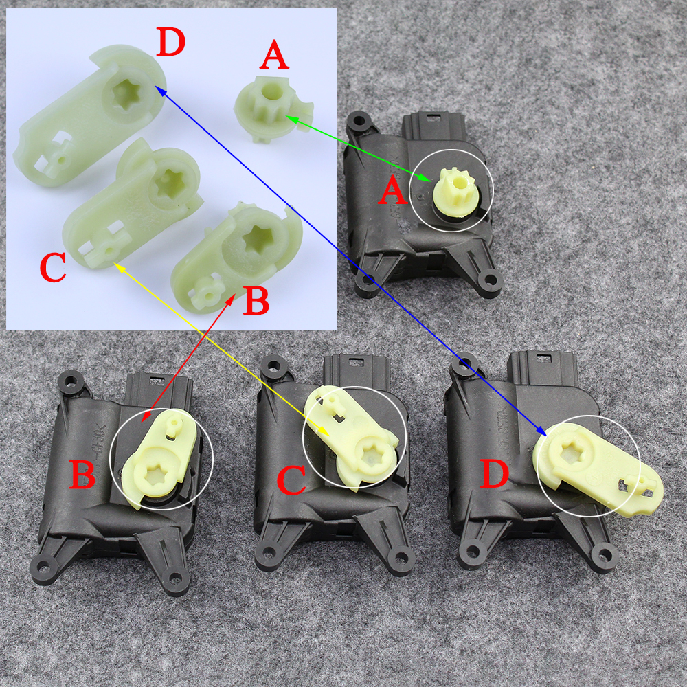 For VW EOS Golf GTI Jetta MK5 MK6 Touran Passat For Audi A3 Q3 TT AC Temperature Adjust Valve Servo Motor Clips LHD 907511