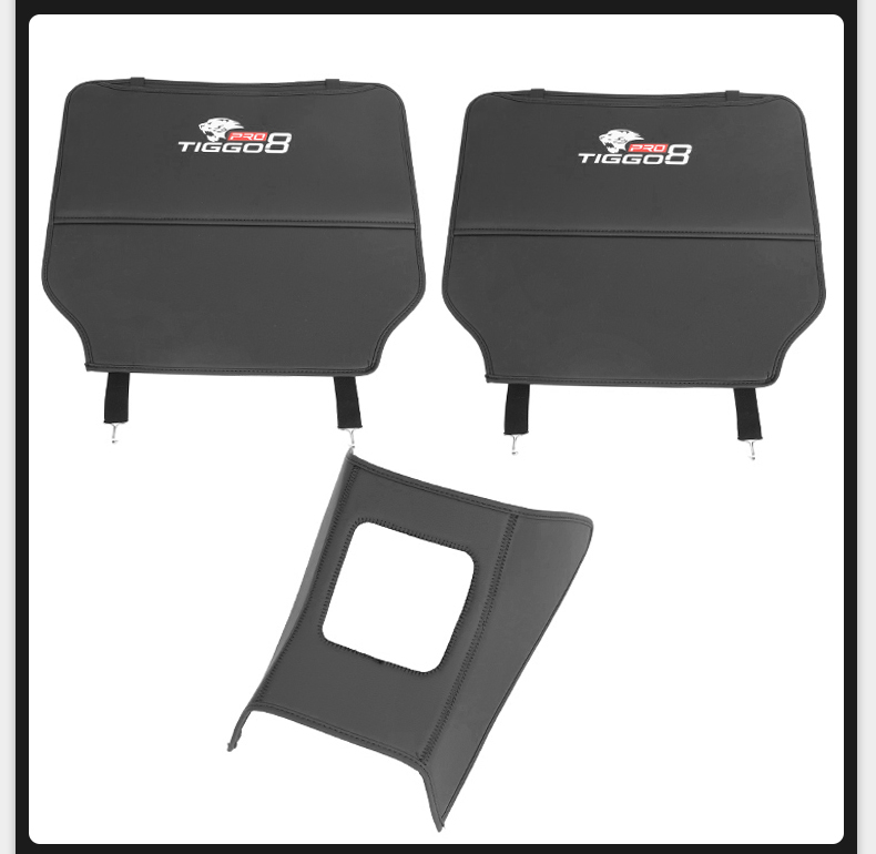 Accessories For Chery Tiggo 8 Pro 2022 Leather Anti-Child-Kick Pad Car Waterproof Seat Back Protector Cover Mud Storage Bag