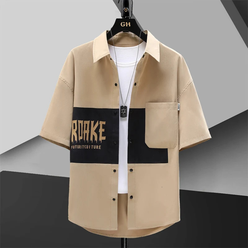 Summer 2 Pieces Set Tracksuit Mens Two Shirt Shorts Harajuku Streetwear Oversized Men Sets Short Outfits Suits 240518