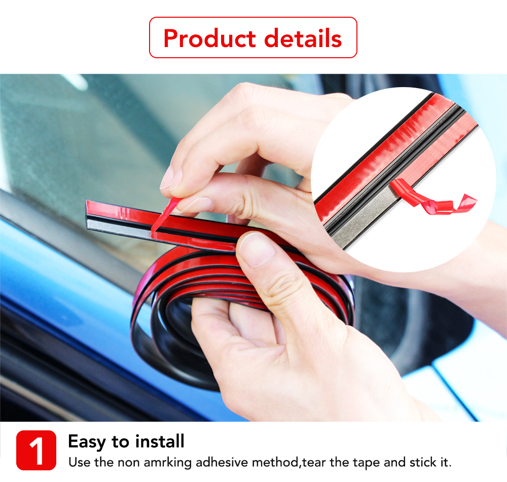 Car Window Edge Windshield Roof Seal Strips Dustproof Sticker For Toyota chr auris yaris verso avensis corolla XC60 XC40