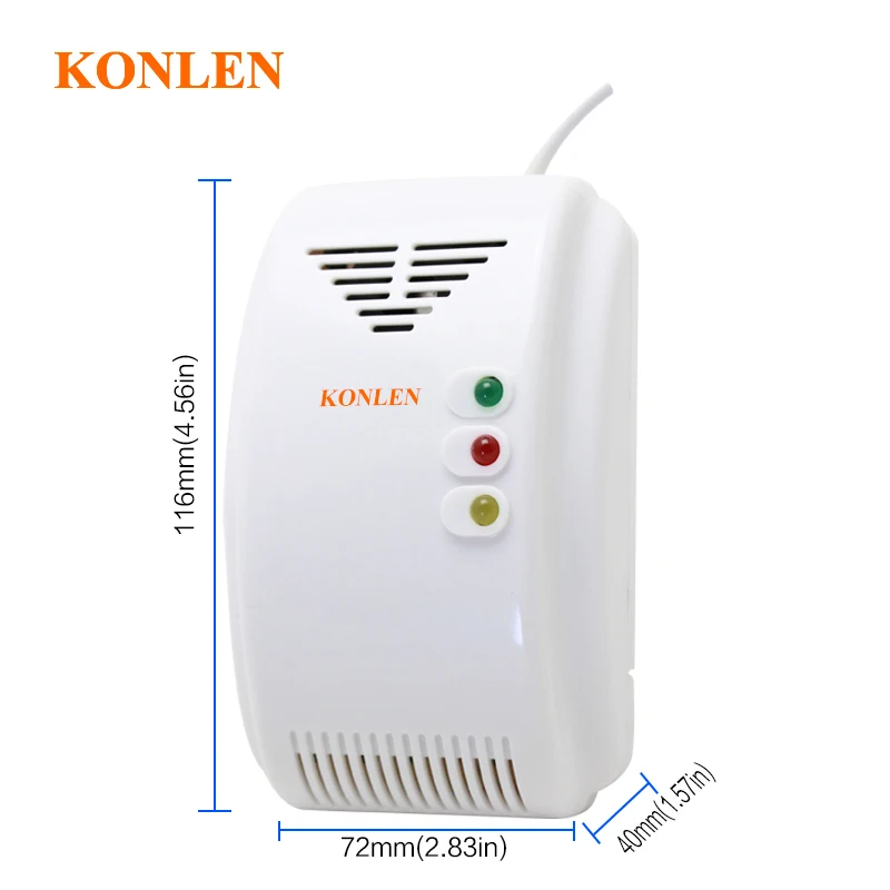 Natural LPG Gas Detector Methane CH4 Leak Alarm Sensor Shut Off Smart Solenoid Valve DN20 15 Automatic Control Home Fire Safety