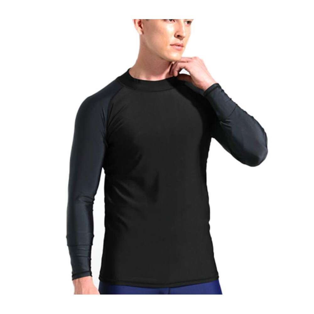 Diving suit for men, professional surfing, swimming, sun protection, swimsuit, quick drying suit, sports, cycling, and running top H521-49