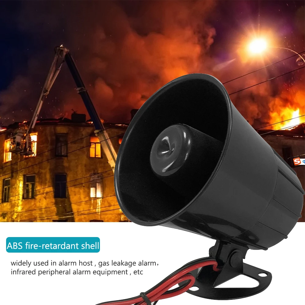 125dB Loud Alarm Siren Electric Horn Universal for Car Motorcycle Truck 12V 24V