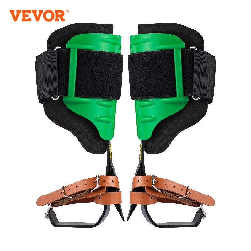 VEVOR Tree Climbing Spike Set Pole Climbing Spurs Steel Adjustable Climber Gaffs Forestry Equipment & Supplies Supplies & Tools