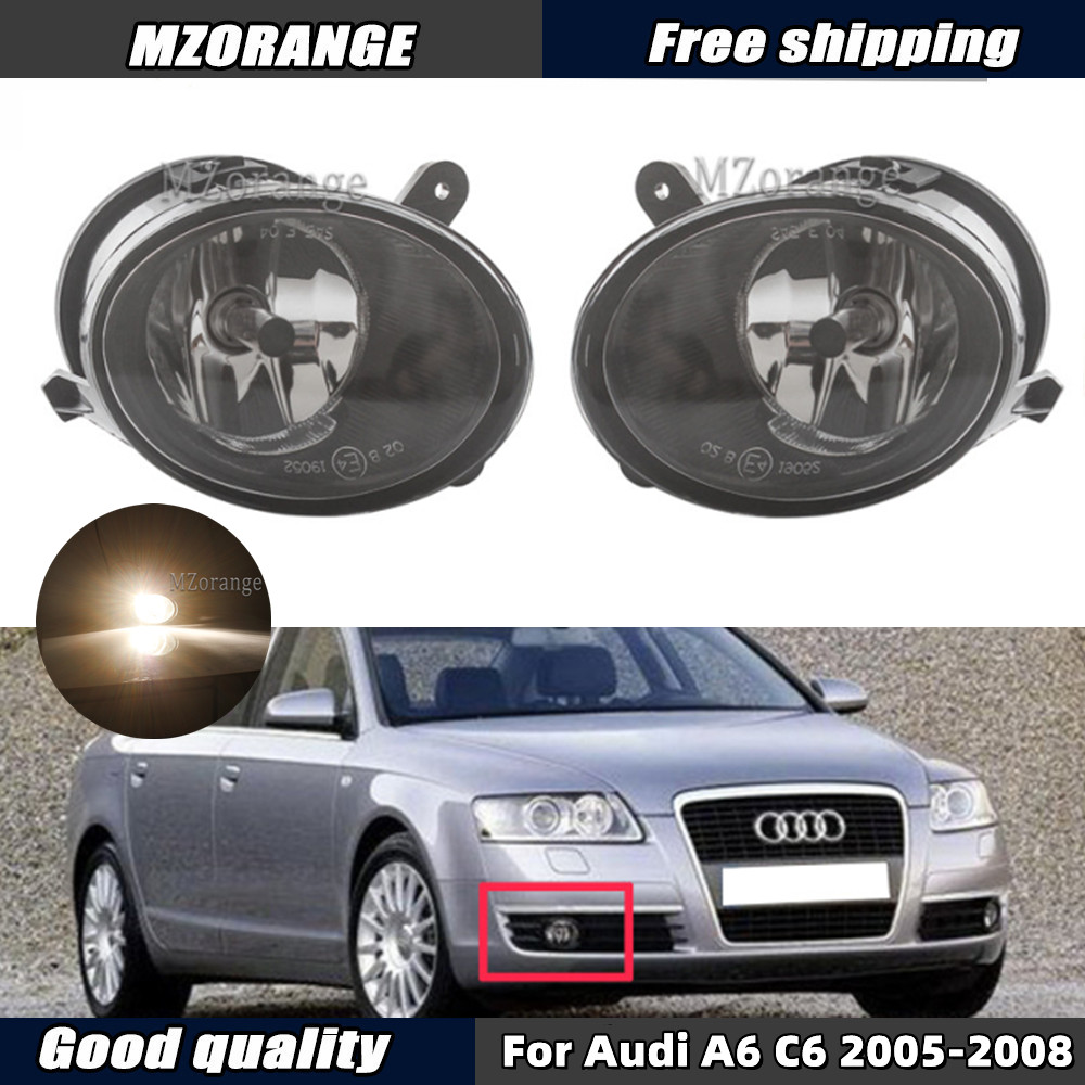 Fog Lights for Audi A6 C6 2005 2006 2007 2008 fog light Foglights Front Bumper Light Fog Lamp Headlight Foglight