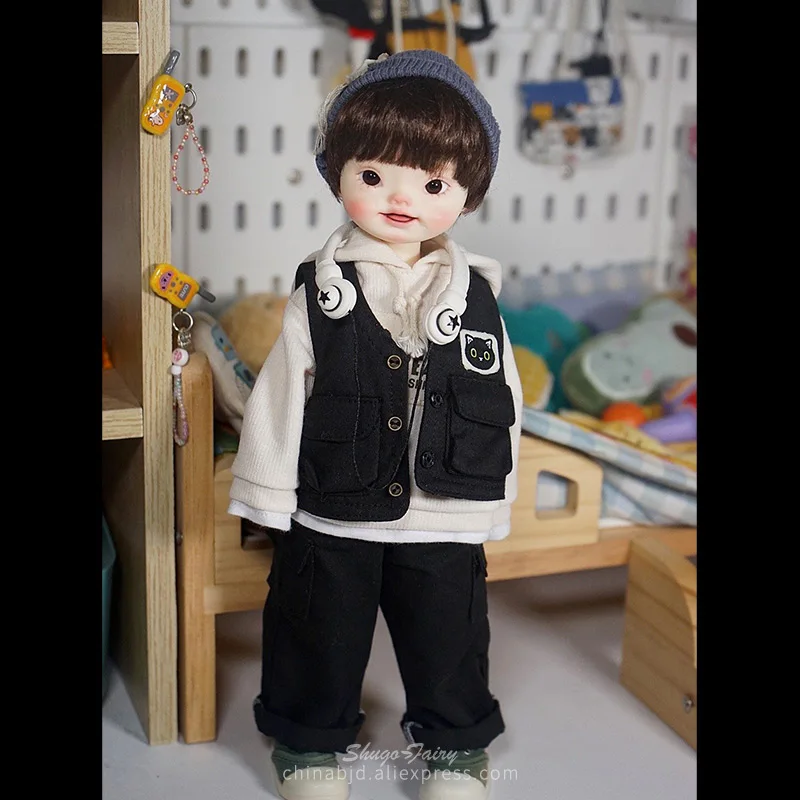 Shuga Fairy Tang Xiaoxiao 1/6 Bjd Doll Good Girl Candy Lazy Style Cute Beep Face Close One's Lips Resin Movable Joint Doll