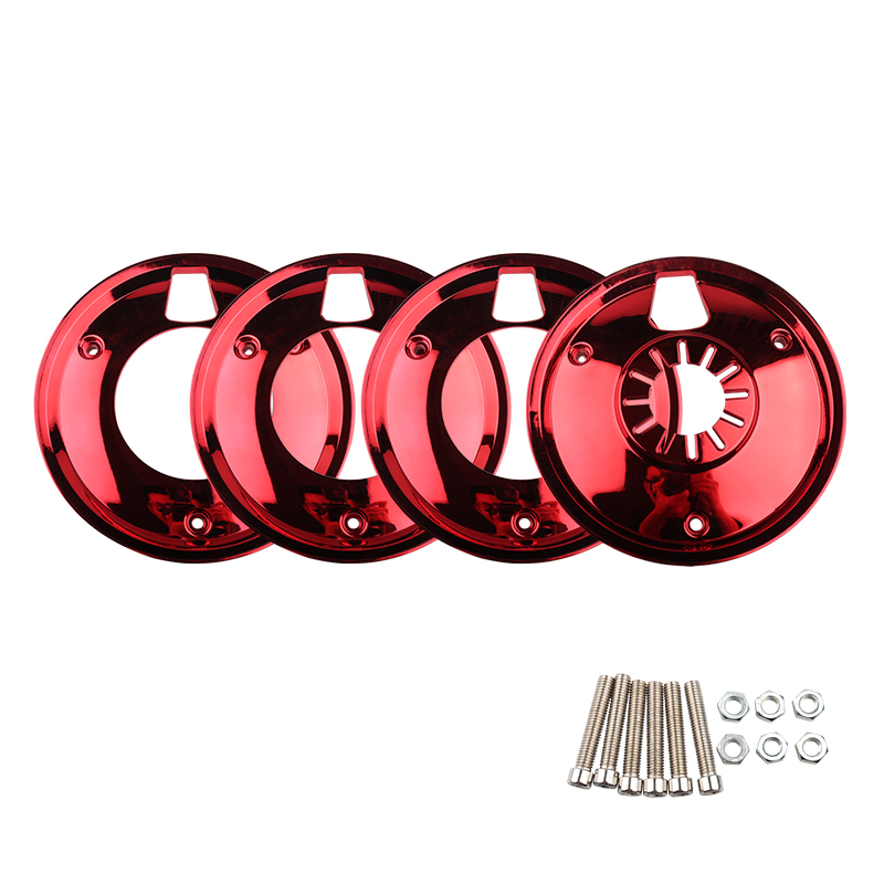 For DIO 50 AF54 AF55 AF24 JOG 50 Vino 5AU Motorcycle Scooter Chrome Wheel Cover 10-Inch Drum Brake Wheel Protective Cover