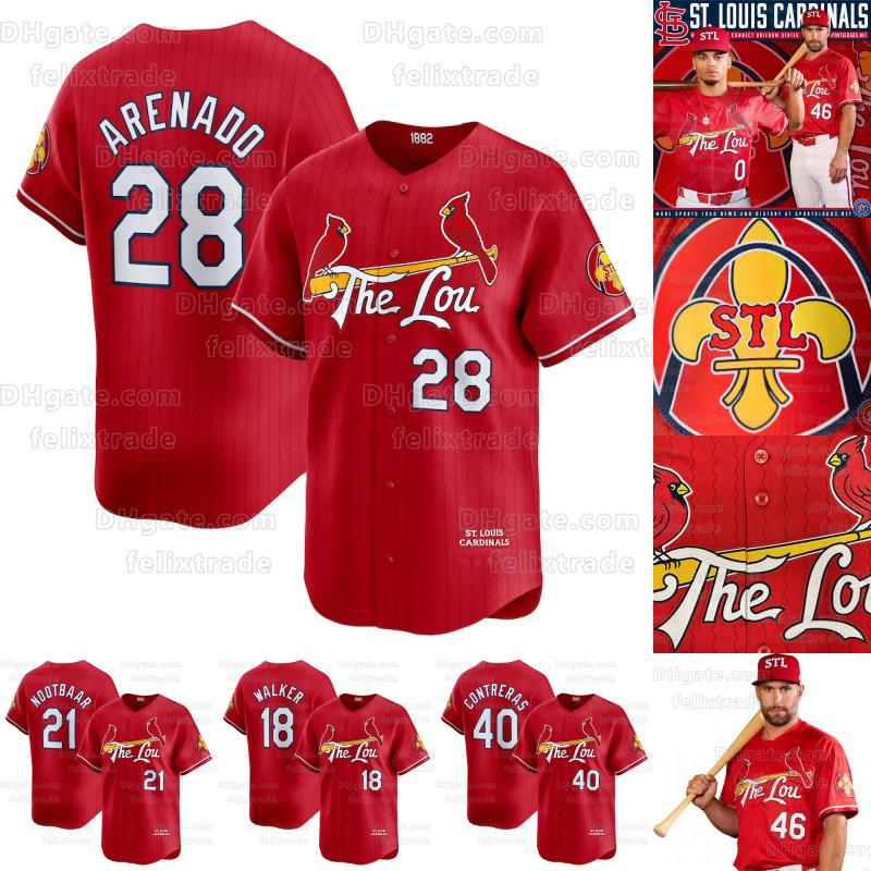 Masyn Winn 2024 City Connect Cardinales Jersey Nolan Arenado Masyn Winn Paul Goldschmidt Walker Gorman Lars Nootbaar Sonny Gray Lynn Matt Carpenter Contretras