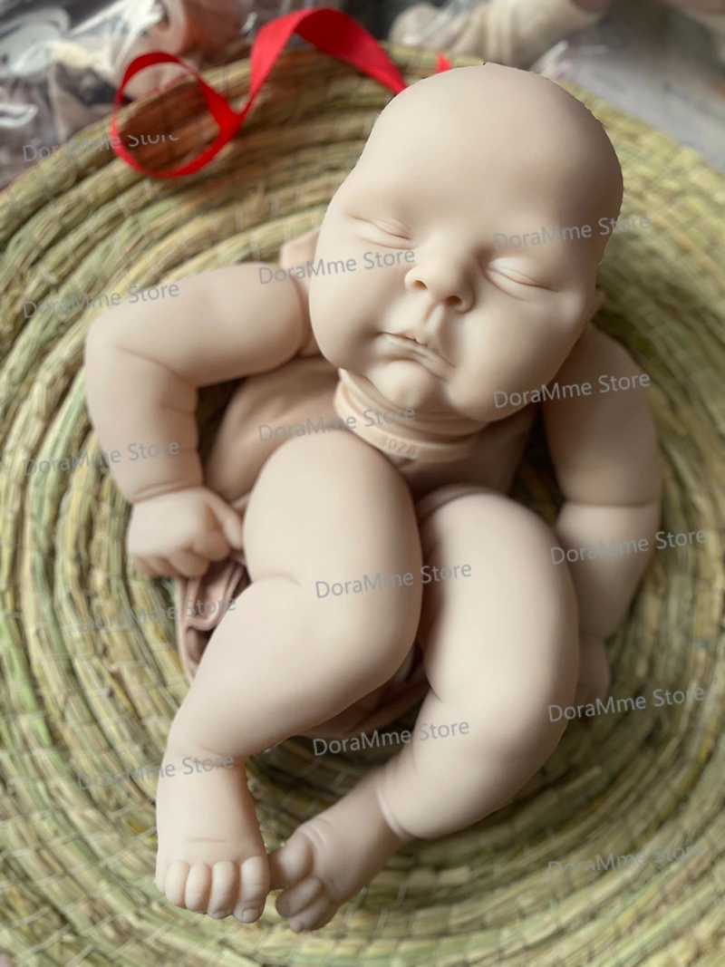 21Inch Peaches Reborn Kit Unpainted Doll Balnk 2025 Kit new Soft Touch Fresh Color Unfinsihed DIY Kit with Cloth Body