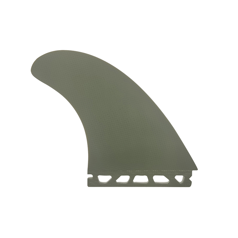UPSURF Surfboard Fins Single Tabs T1 Size Fins ArmyGreen/White Color Fiberglass New Design Surf Good Quality Surf tri set Fins