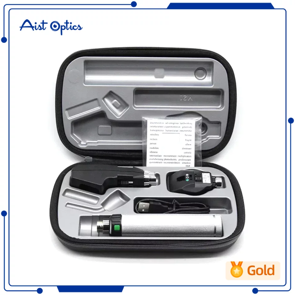 High quality ophthalmic equipment optical refractometer optometry rechargeable Direct Ophthalmoscope and Streak Retinoscope set