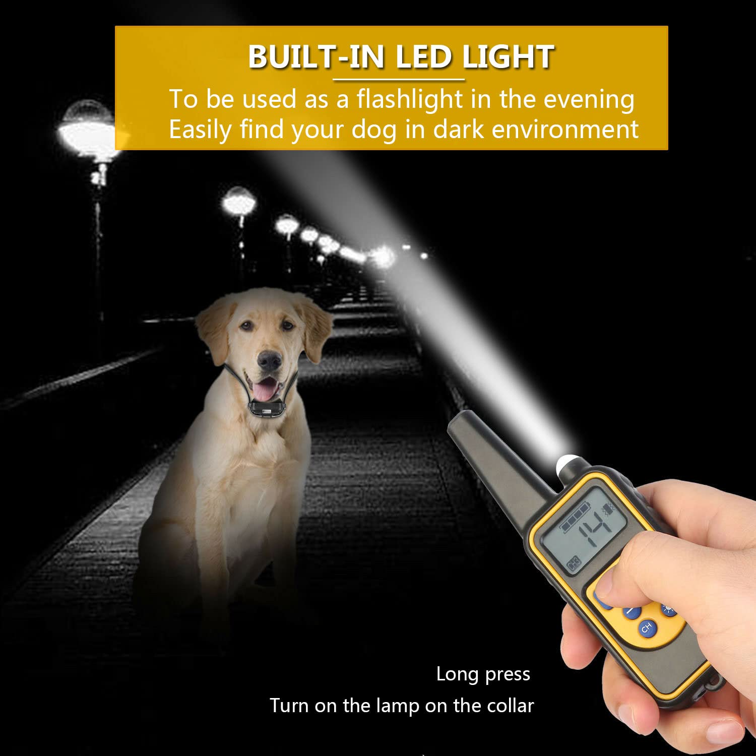 Dog Training Collar with Remote Innovative Upgraded IPX7 Waterproof Electric Collar with 3 Training Modes Smart Dog Shock Collar