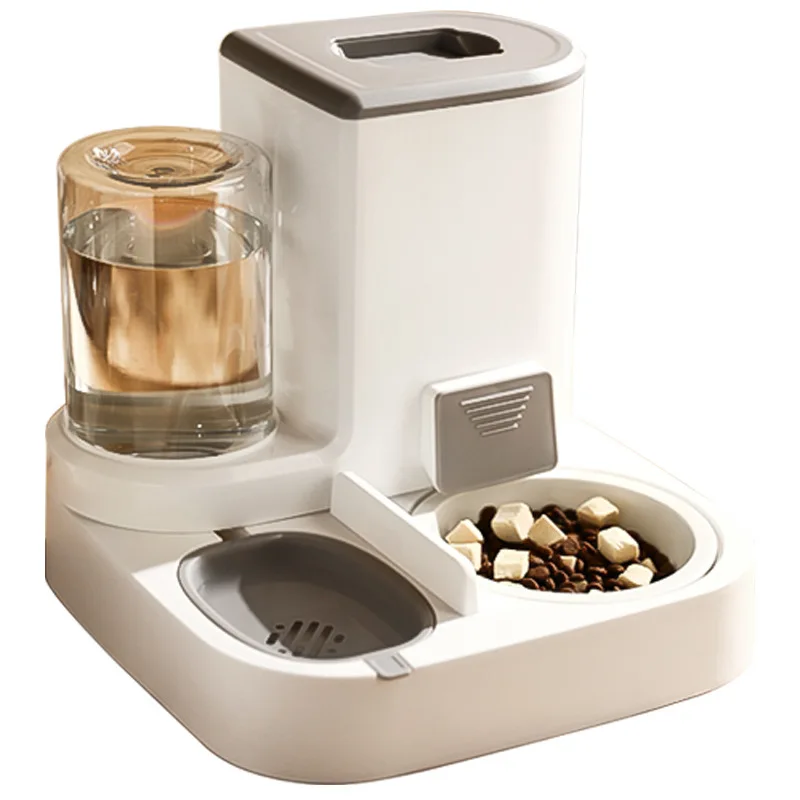 new 2025 Automatic Cat Feeding and Water Feeding Device, Dog Bowl, Cat Basin, 2-in-1 Water Dispenser, Cat Bowl, Pet Supplies