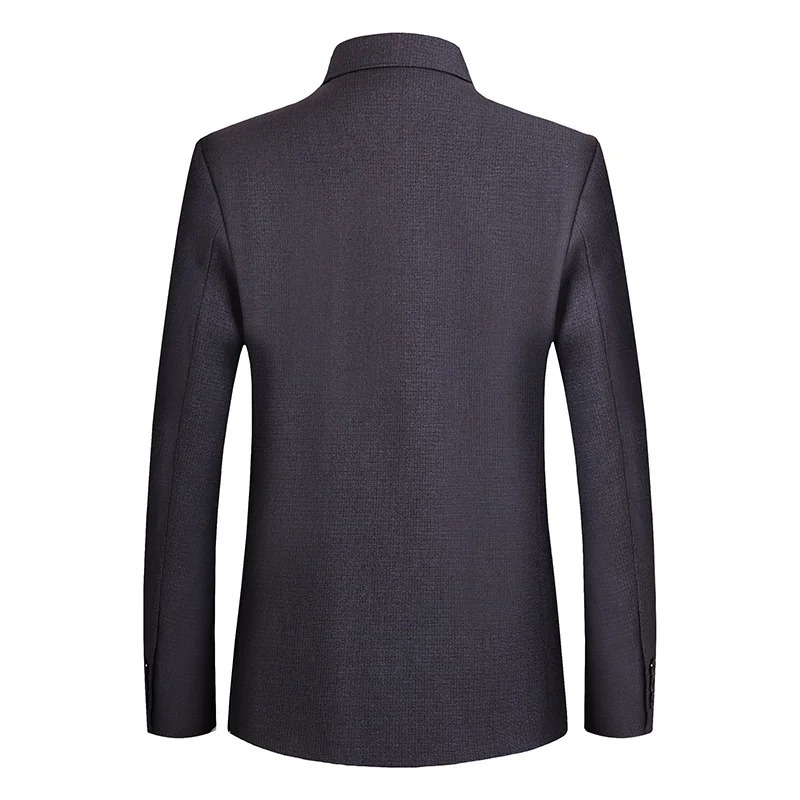 Men Mao Suits Jacket Chinese Tunic Suit Male Mandarin Wing Collar Blazer Sun Yat Sen Suit Zhongshan Coat Man Classical Blazer 240507