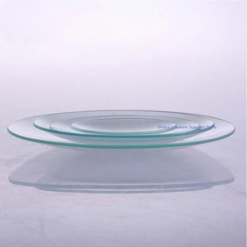 10pcs/lot 45/60/80/90/100/120/150/180/200mm Glass Labware Flat Watch Glass Dish Surface Disk For Laboratory