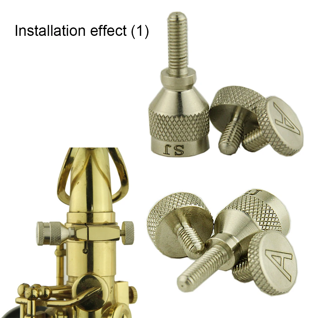 Alto Saxophone Neck Tightening Screws Musical Woodwind Instrument Replacement Part Set Accessories for Musicians Beginners
