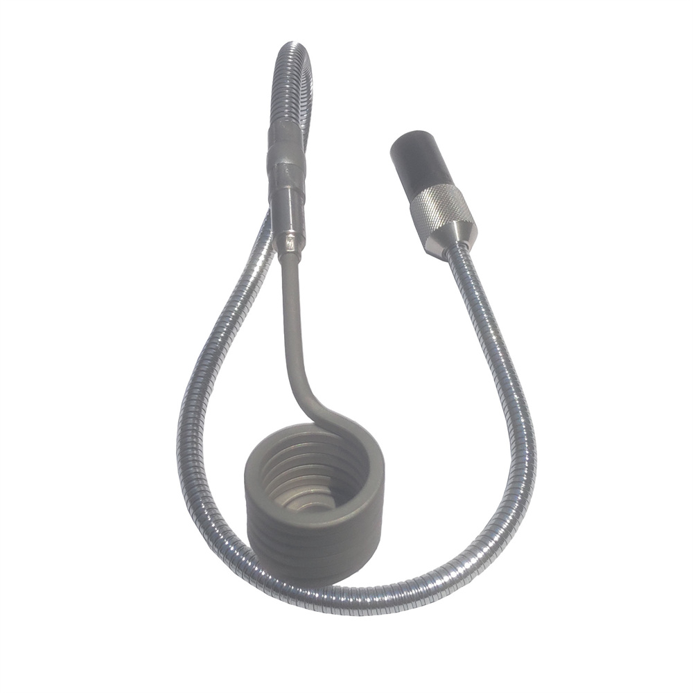 110V/220V Metal Gooseneck Fexible Serpentine Tubes 20/25mm Axial Heating Coil With 5 Pin XLR Male Plug For E Nail Electric Digital PID Controller