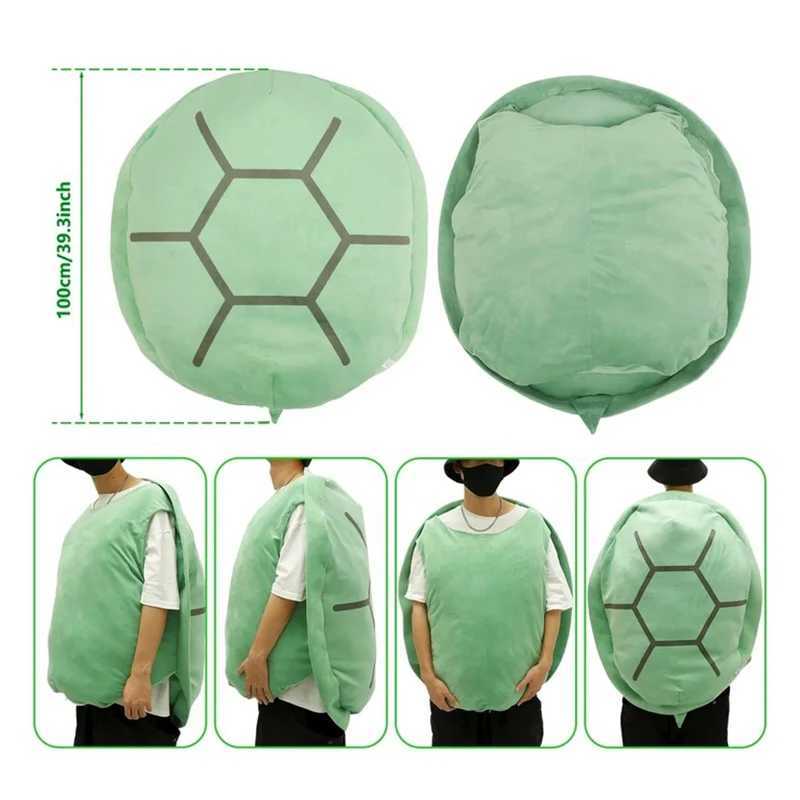 Plush Cushions Kids Turtle Plush Pillow Wearable Turtle Shell Sleeping Cushion Creative Dress Up Toy Gifts for Boys Girls 100 80 60CM