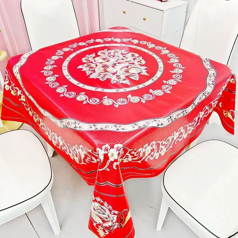 Mantel Rosa Para Mesa Table Protector Cover Transparent Tischdecke Hochzeit TRDN01