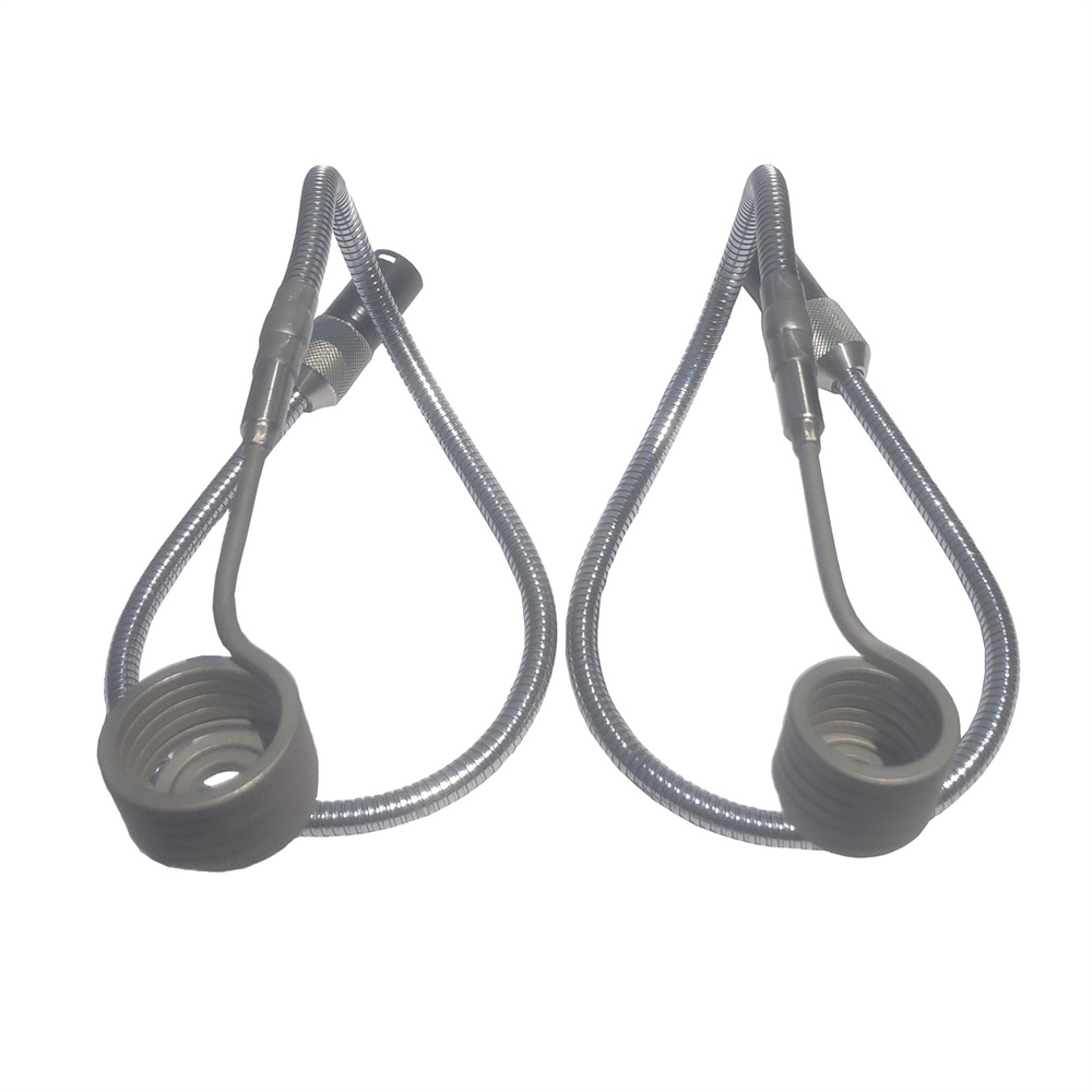 110V/220V Metal Gooseneck Fexible Serpentine Tubes 20/25mm Axial Heating Coil With 5 Pin XLR Male Plug For E Nail Electric Digital PID Controller