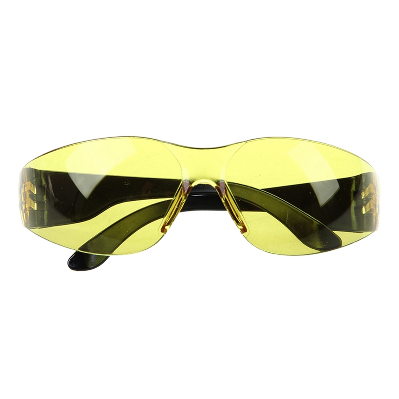 2X Yellow Clear Lens Indoor Outdoor Sports Safety Glasses Protective Eyewear
