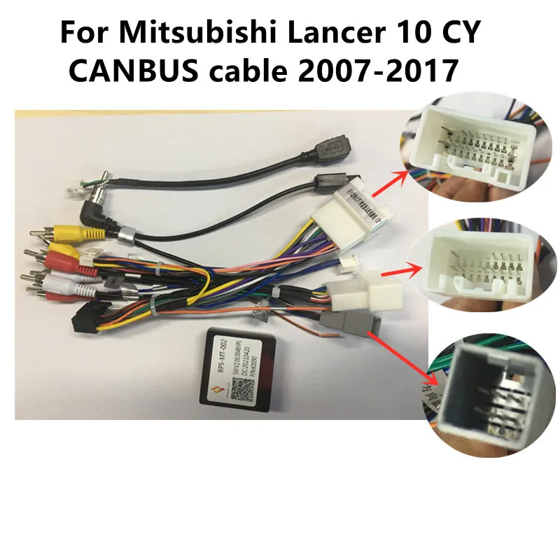 Srnubi For Mitsubishi Lancer 10 CY 2007-2013 2014-2017 power cord with canbus