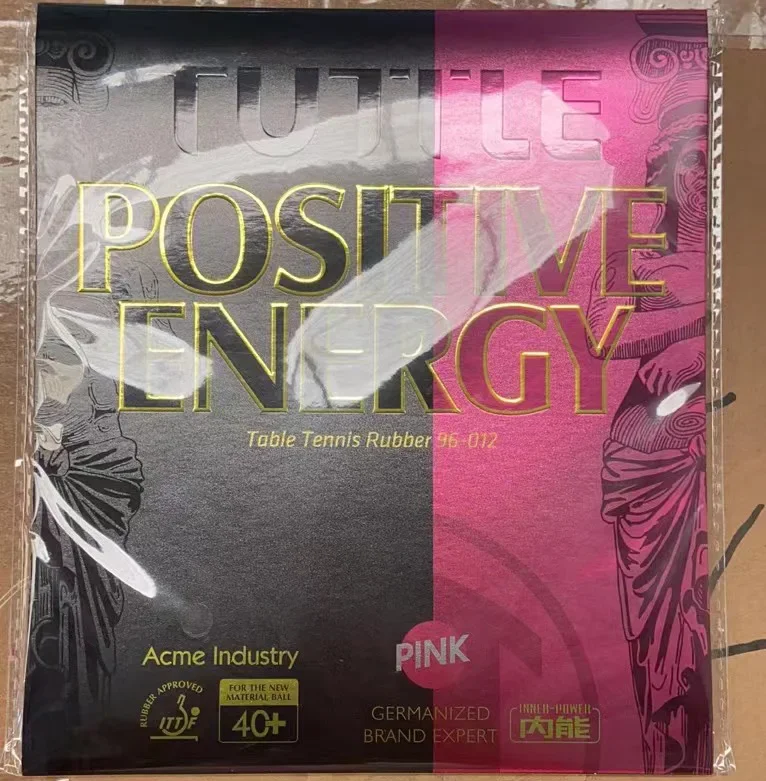 TUTTLE Positive Energy Table Tennis Rubber Pimples Out Non-Tacky Colorful Ping Pong Rubber with High Elastic Sponge