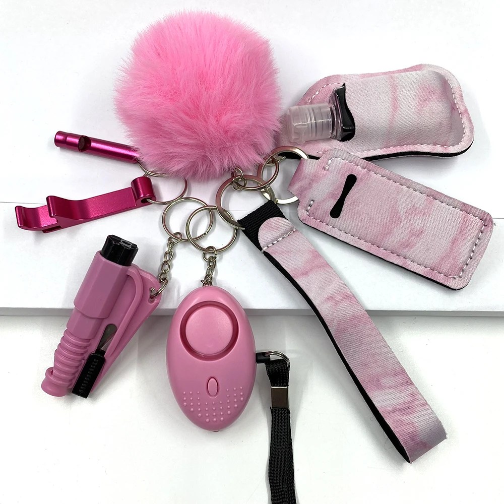 Self-Defense Wholesale Bulk Accessories Defensive Self Defense Keychain Set For Women Girl Child Personal Security Self Defense